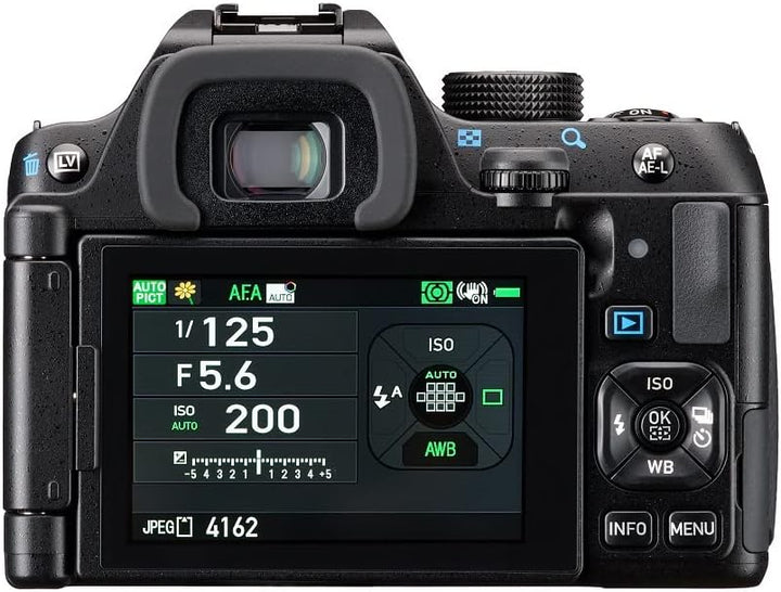 PENTAX KF APS-C digitales SLR-Kameragehäuse, staubdicht, wetterfest, Vario-LCD-Display, schwarz, 24m