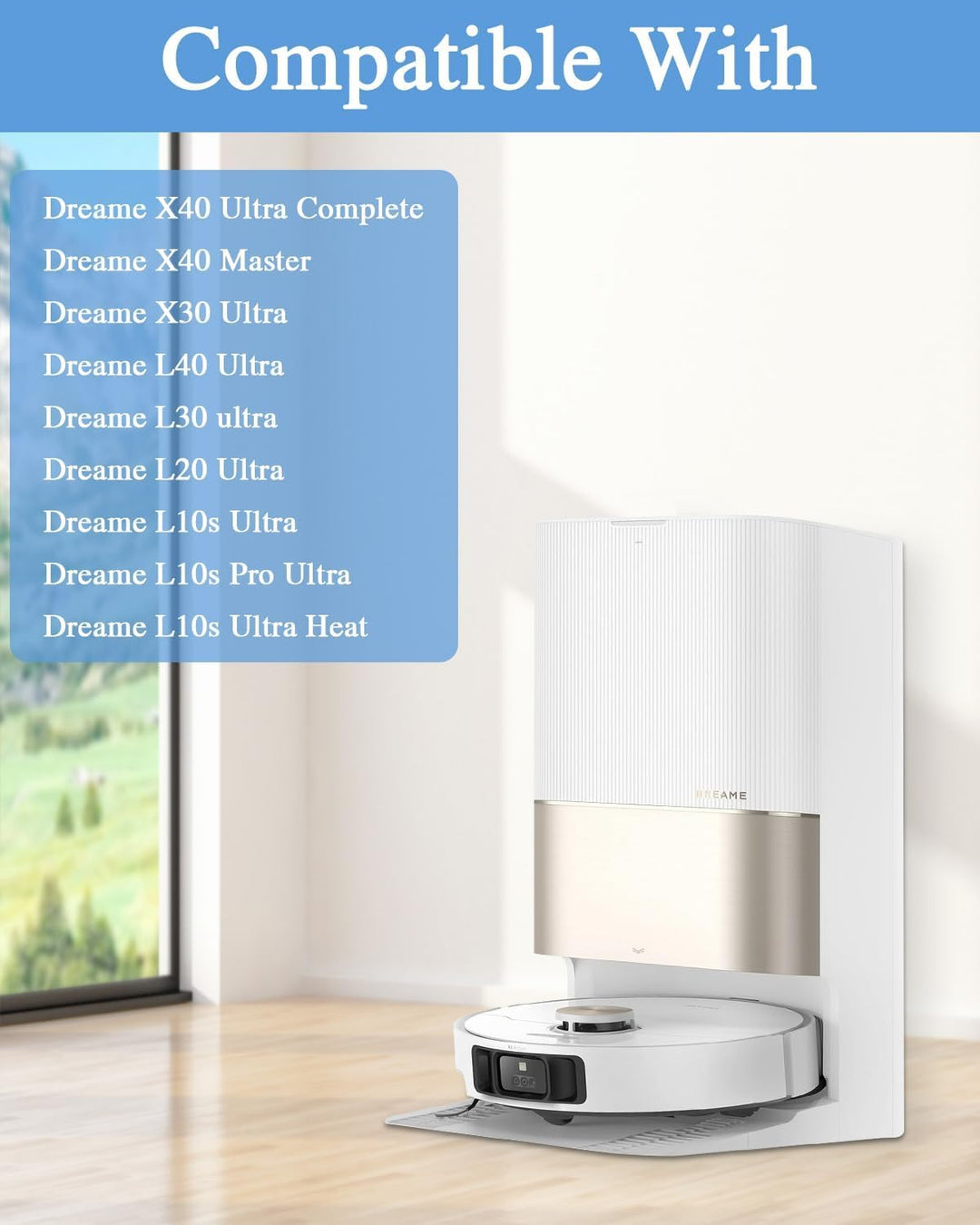 TriCut Bürste für Dreame X40 Ultra Complete/L40 Ultra/X40 Master/X30 Ultra/L20 Ultra/L20 Ultra Compl