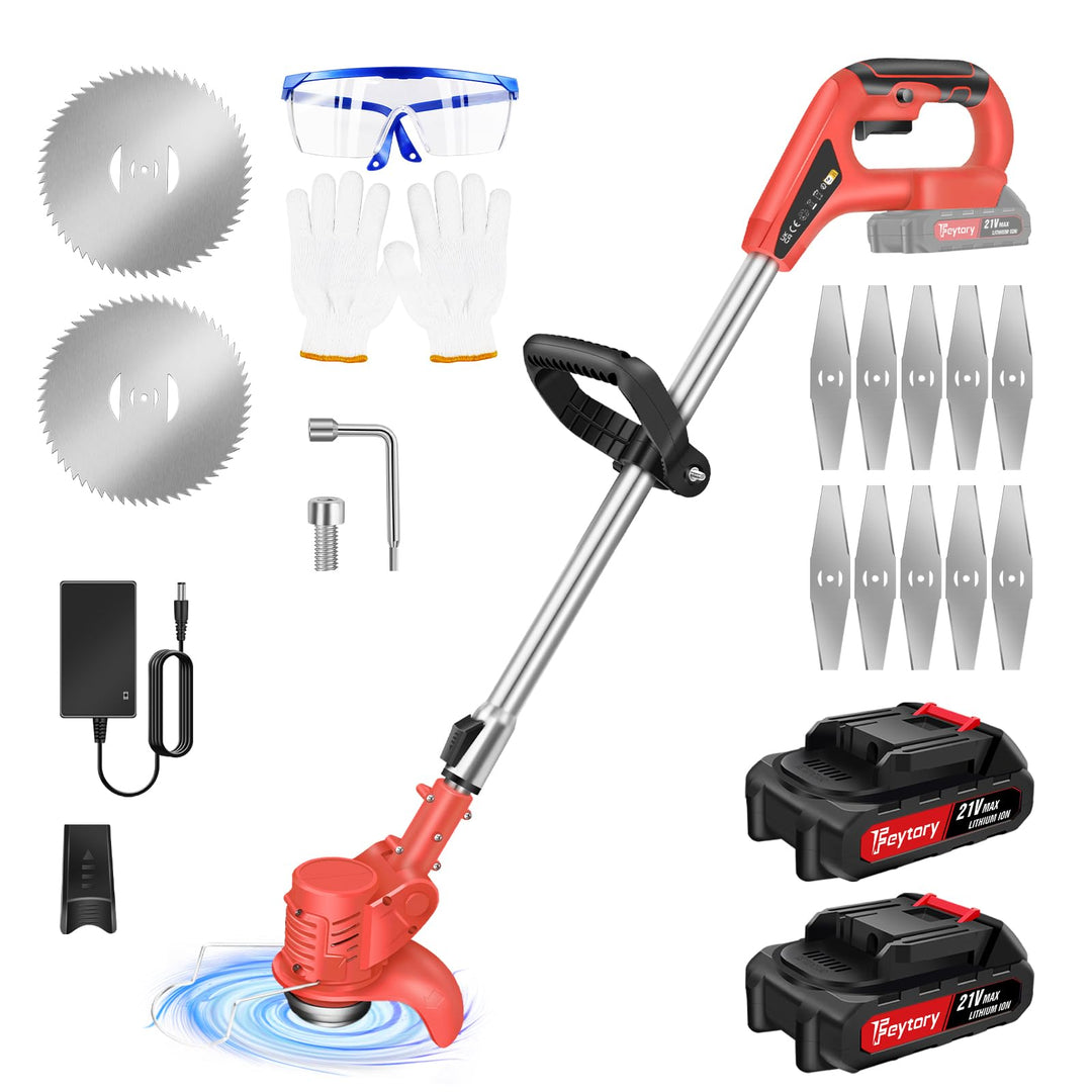 Elektrischer Grastrimmer Garten Rasen Hochleistungs-Unkrautschneider Schnurlos Unkrautschneider mit