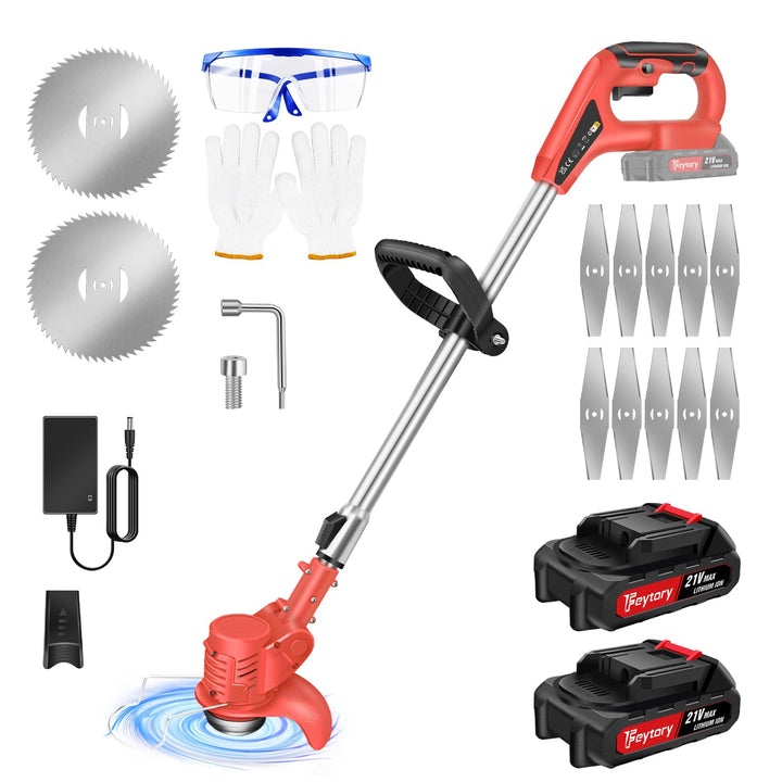Elektrischer Grastrimmer Garten Rasen Hochleistungs-Unkrautschneider Schnurlos Unkrautschneider mit