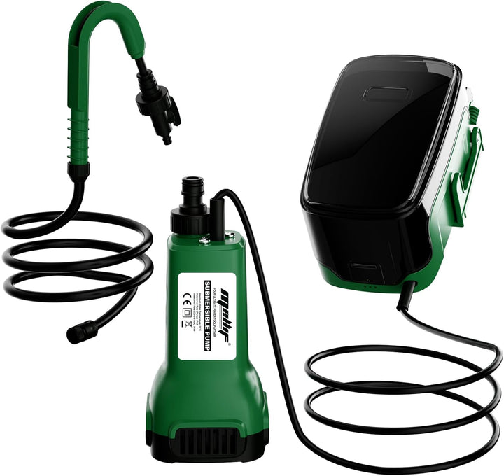 Mellif Akku Tauchpumpe für Makita Akku 18V, Wasserpumpe Akku Regenfasspumpe, Fördermenge 1800 L/h, m