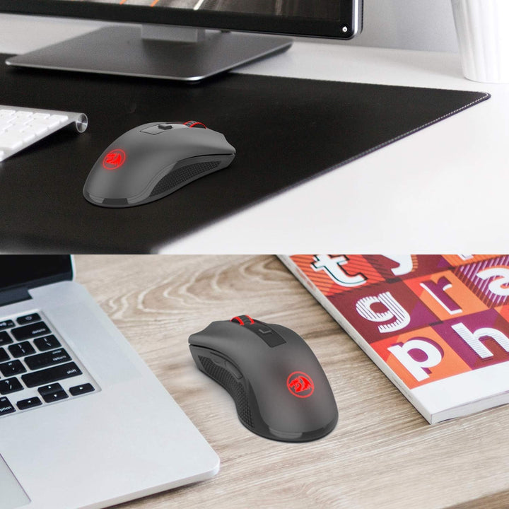 Redragon M652 Optische 2.4G Wireless Maus mit USB-Empfänger, tragbare Gaming & Office Mäuse, 5 einst