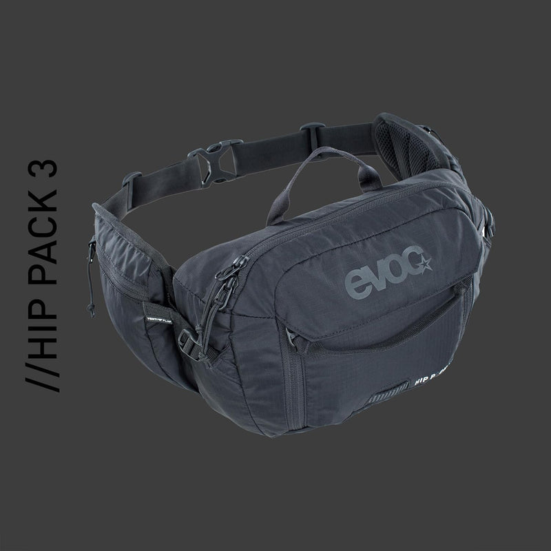 EVOC HIP Pack 3 und HIP Pack PRO 3 Hüfttasche Bauchtasche für Bike-Touren & Trails (3L Fassungsvermö