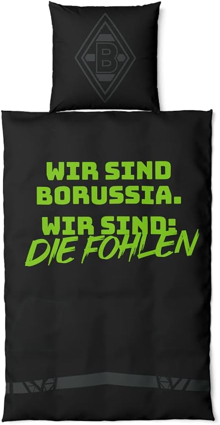 Borussia Mönchengladbach Bettwäsche Glow in The Dark | Offizieller Fanartikel Glow in The Dark 135 x
