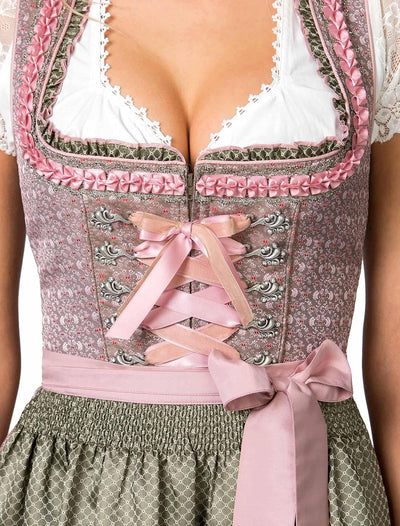 Stockerpoint Damen Dirndl Julia, rose-grün