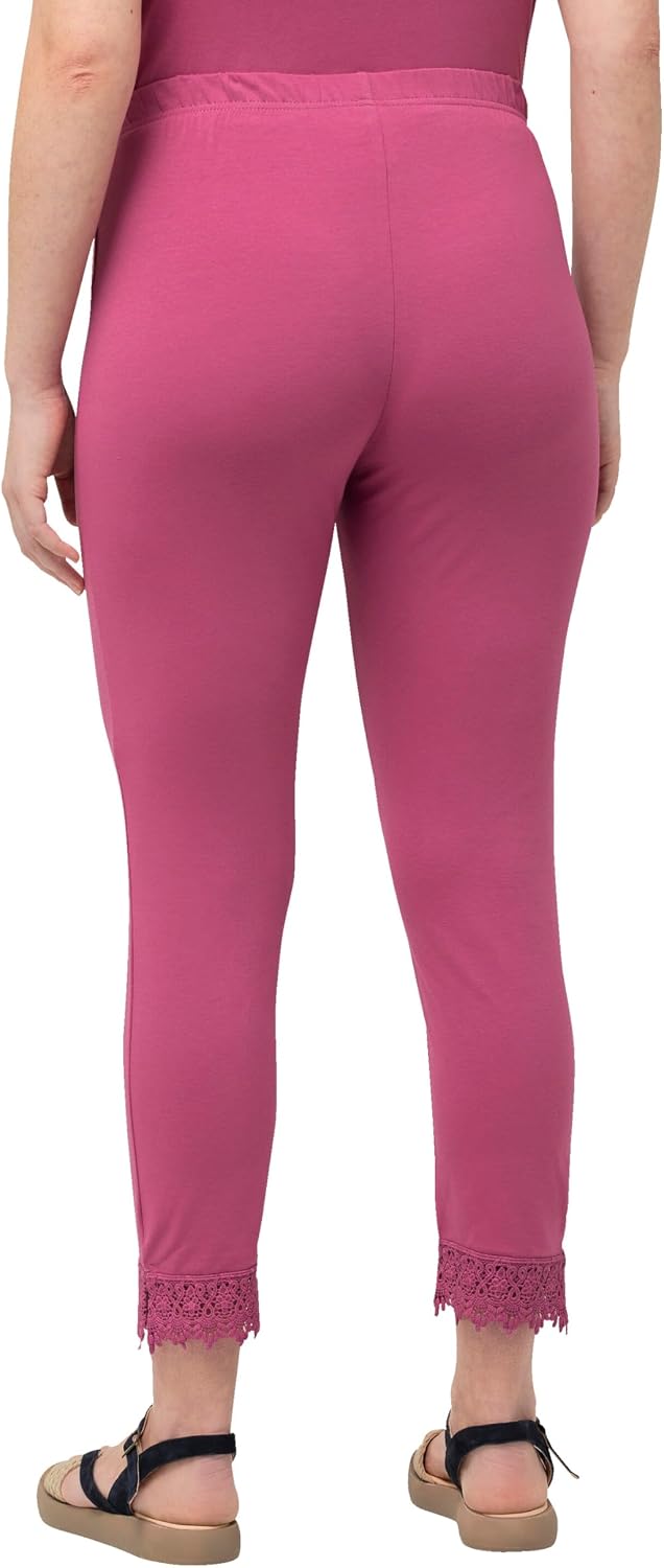 Ulla Popken Damen Hosen 45W Fuchsia, 45W Fuchsia