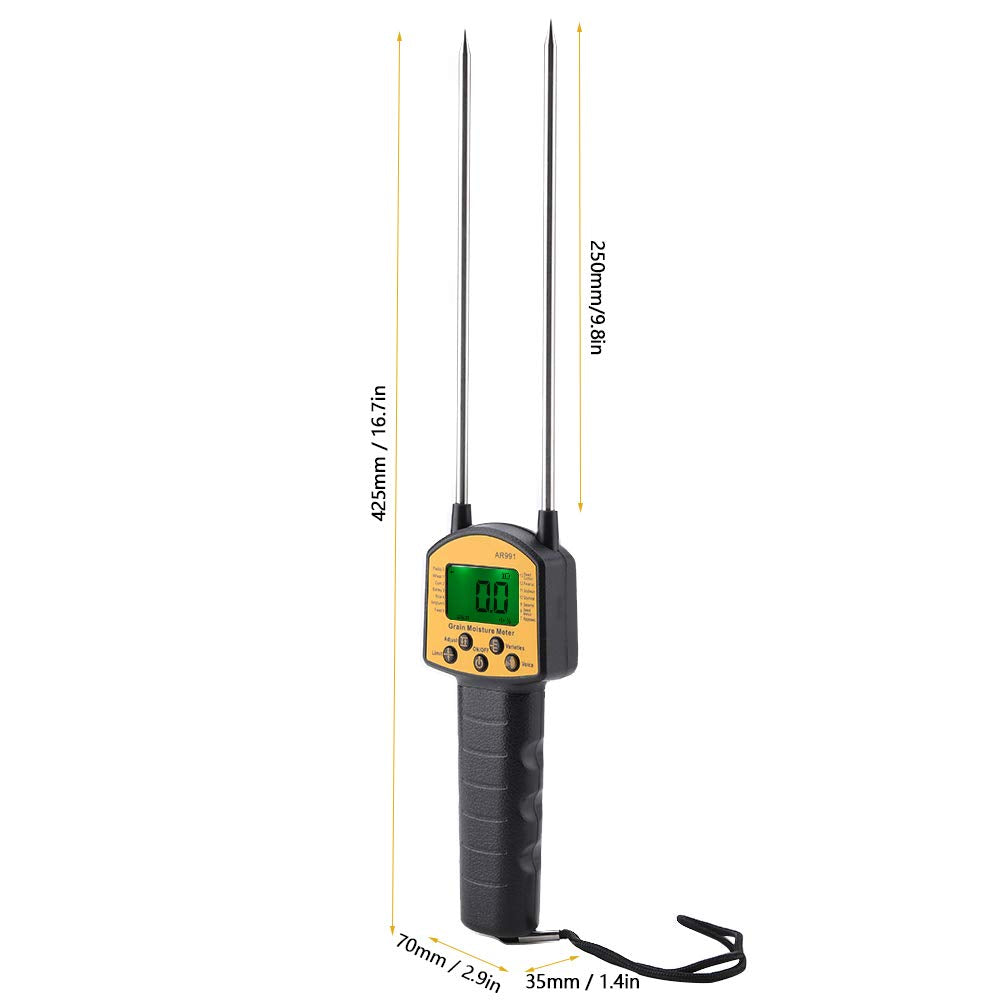 Feuchtigkeitsmessgerät, Getreide-Feuchtigkeitsmesser, Multifunktionales digitales LCD Getreide Feuch