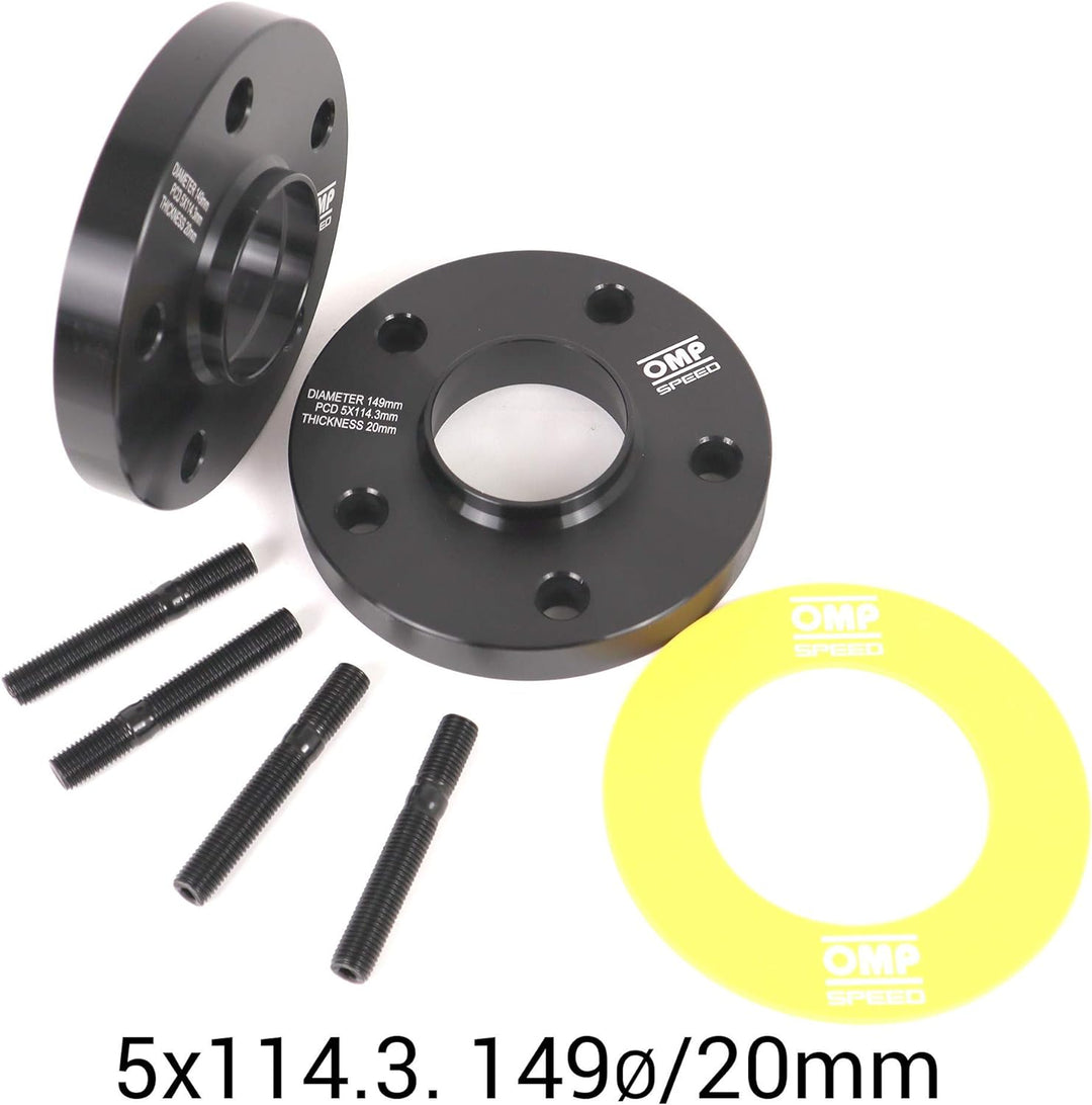 OMP SPEED SET ABSTANDHALTER OMP 20MM 5X114.3 64.1 M12X1.5 5x114.3 64.1 20mm, 5x114.3 64.1 20mm
