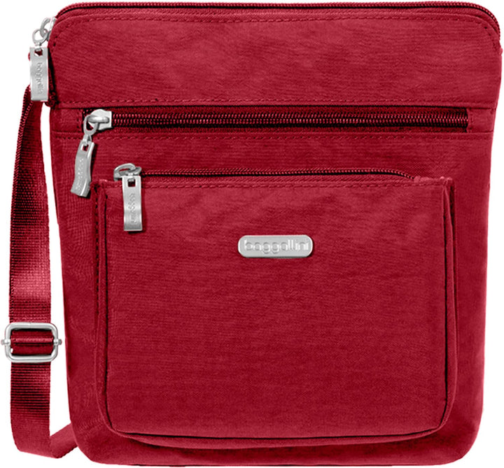 Baggallini Damen Pocket Crossbody Umhängetaschen Apfel, Apfel