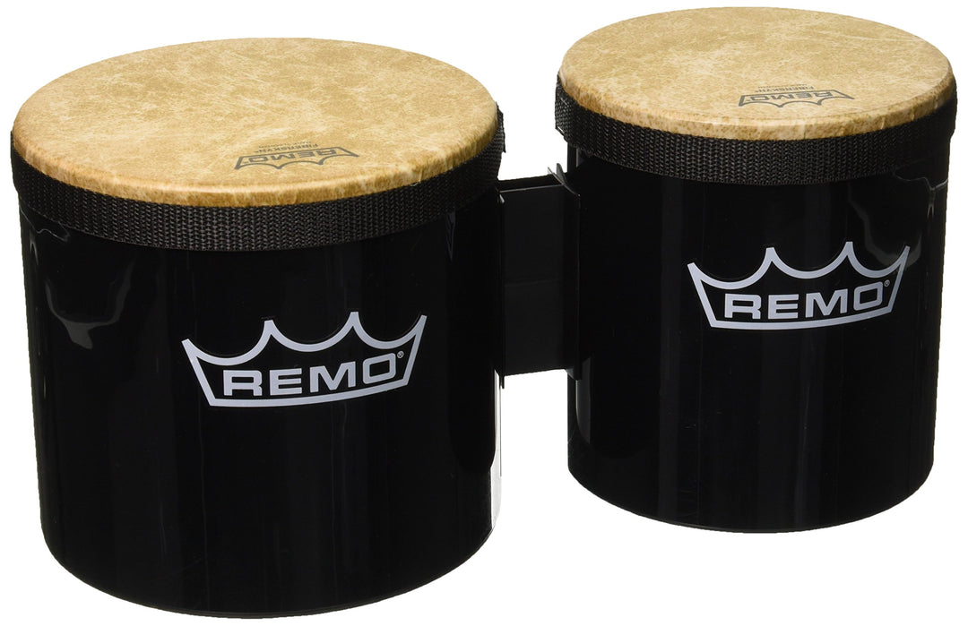 Remo BG-5300-70 Festival Bongo-Trommel, 15,2-17,8 cm, Schwarz, schwarz