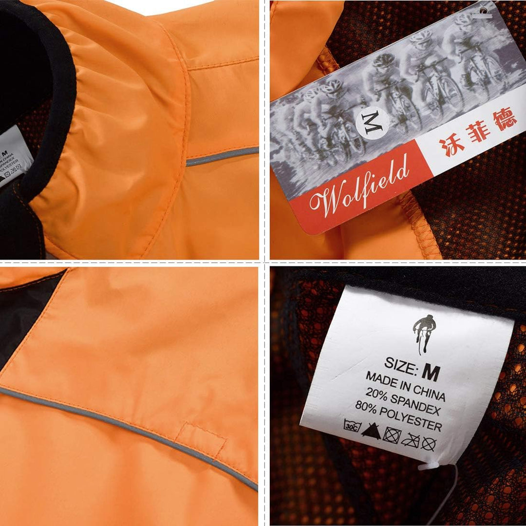 WOSAWE Herren-Fahrradjacke Winddichte wasserdichte MTB Mountainbike Jacket Für Radfahren, Joggen & W