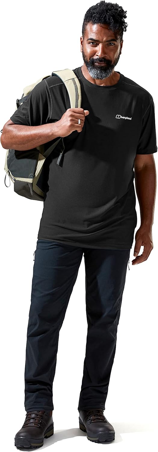 Berghaus Herren 24/7 Tech Basecrew Wicking T-Shirt L Schwarz/Schwarz, L Schwarz/Schwarz