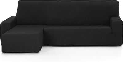 Martina Home - Sofabezug für Chaise Longue, Modell Túnez, Stoff, Schwarz, kurzes Eckteil Links, 32x1