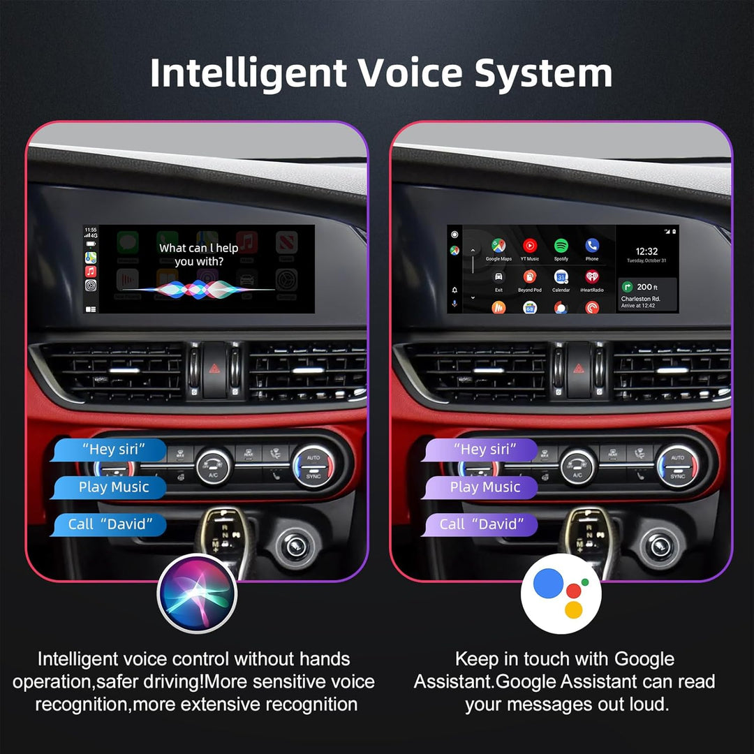 EZoneTronics Wireless CarPlay & Android Auto Retrofit Kit Decoder für Alfa Romeo Giulia Stelvio 2017