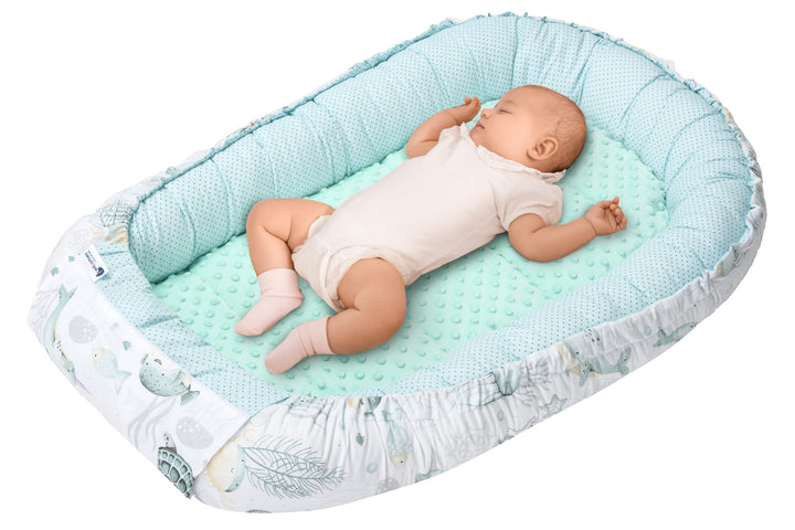 Medi Partners Babynest Kuschelnest Babynestchen 100% Baumwolle Nestchen Reisebett für Babys Säugling