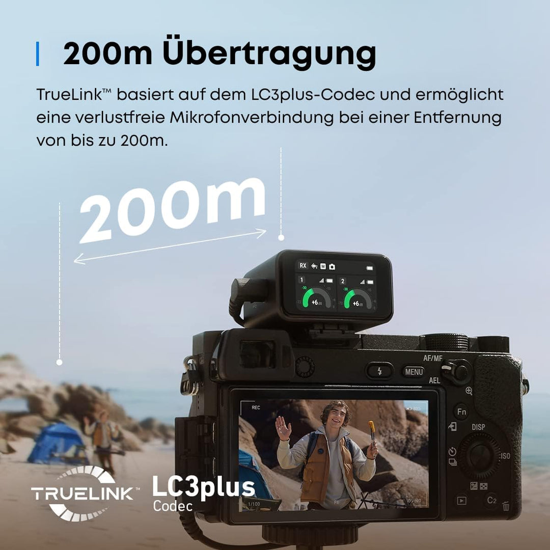 AnkerWork M650 Kabelloses Lavalier Mikrofon, Professionelle Geräuschunterdrückung, Magnetisches Cove