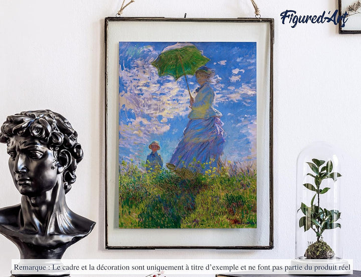 Figured'Art Malen Nach Zahlen Erwachsene Mit Rahmen Der Spaziergang - Monet - Paint by Numbers Baste