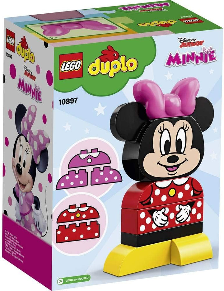 LEGO 10897 DUPLO Disney Meine erste Minnie Maus, Bauset mit 2 baubaren Outfits, Vorschulspielzeug fü