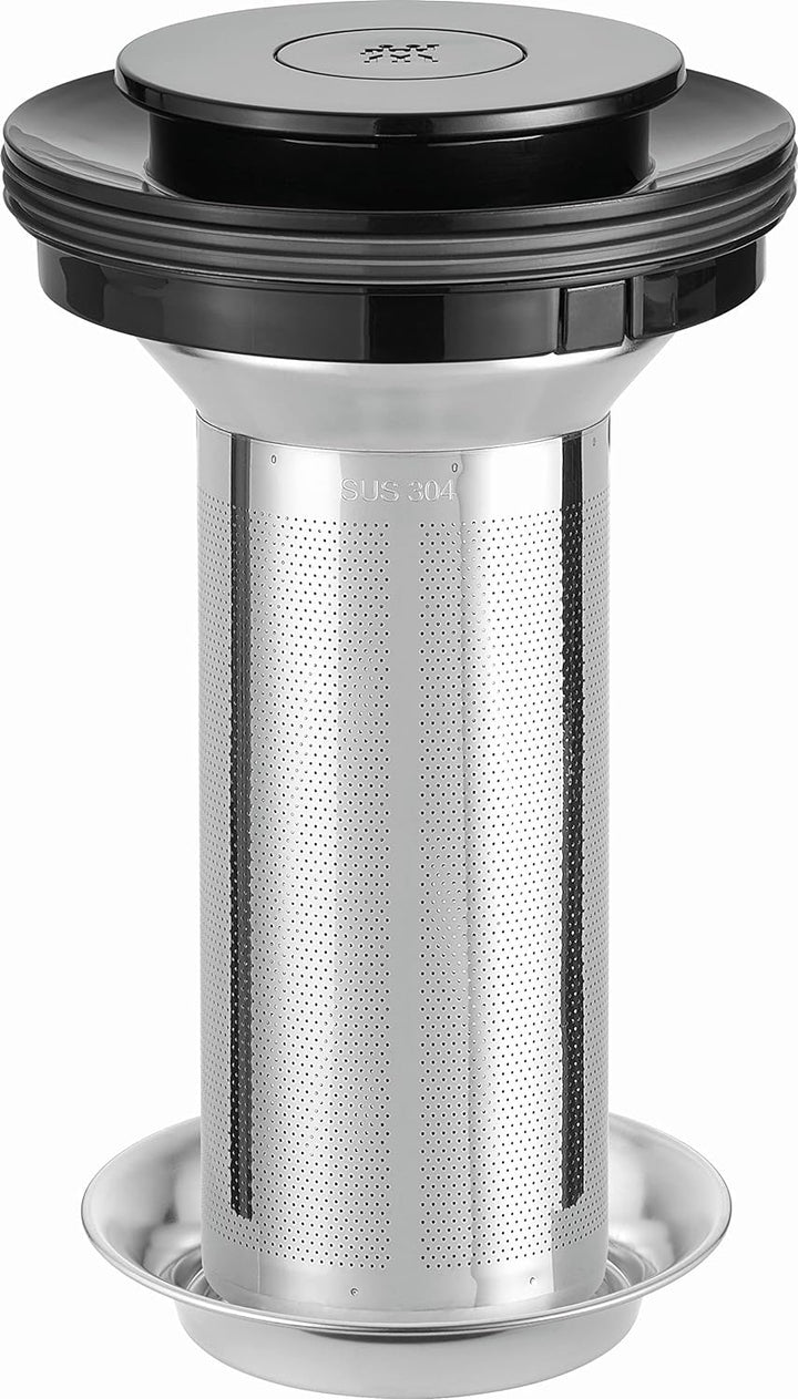 ZWILLING ENFINIGY Wasserkocher aus Glas mit Teesieb, Temperatureinstellung & Teetimer, 1850 Watt, 1,