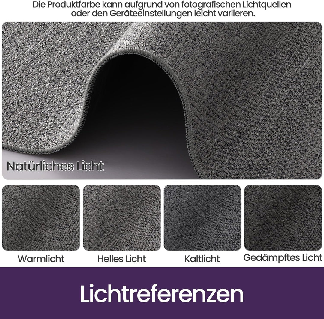 DEXI Schmutzfangmatte Innen 90 x 140 cm, rutschfest Fussmatte waschbar, absorbierend Fussmatte, Dünn