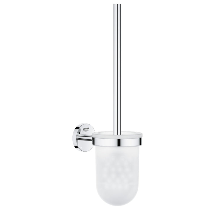 GROHE Bau Cosmopolitan - Toilettenbürstengarnitur (Material: Glas / Metall) chrom, 40463001 Single,