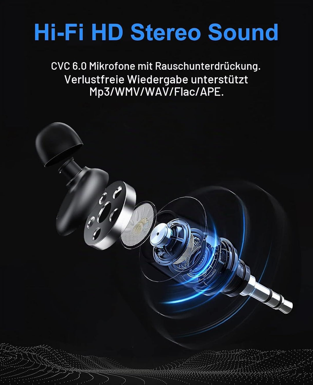CYBORIS 16 GB eingebauter Speicher MP3-Player Bluetooth Headset Schwimmen Laufen Kopfhörer IPX7 Wass