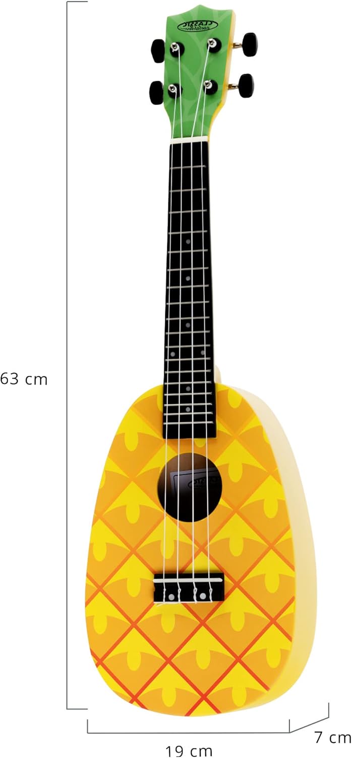 Classic Cantabile UC-240A ANA 24" Konzert-Ukulele Pineapple - 18 Bünde - Mensur: 38 cm (15") - Nylon