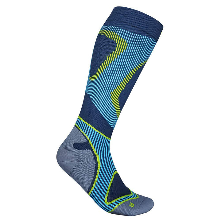 BAUERFEIND Laufsocken Run Performance Compression Socks, 1 Paar Sportsocken 38-40 / S Blau, 38-40 /