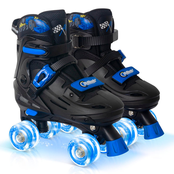Nattork Rollschuhe Kinder, Verstellbare Rollschuhe für Kinder Jungen Mädchen, 4 Grössen Verstellbar