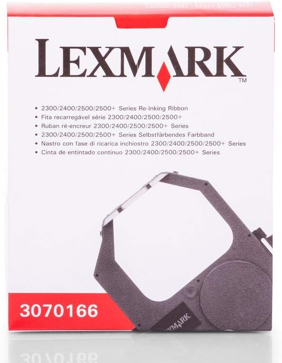 Lexmark 3070166 - Ribbon Black for 23X,24X Serie - Standard-Farbband Schwarz mit Nachfärbung
