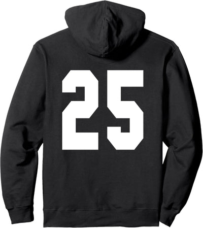 # 25 Team Sports Trikot vorne & hinten Number Player Fan Pullover Hoodie