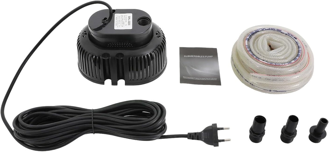 Poolabdeckungspumpe 75W,3000L/H,3,2m Förderhöhe,Tauchpumpe mit reinem Kupfermotor, IPX8 wasserdicht,
