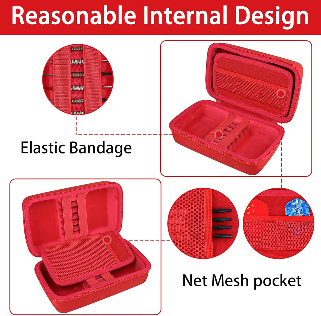co2CREA Ersatz-Harte Hülle für 12 Dartpfeile mit Stahlspitze oder Darts mit weicher Spitze (nur Hüll