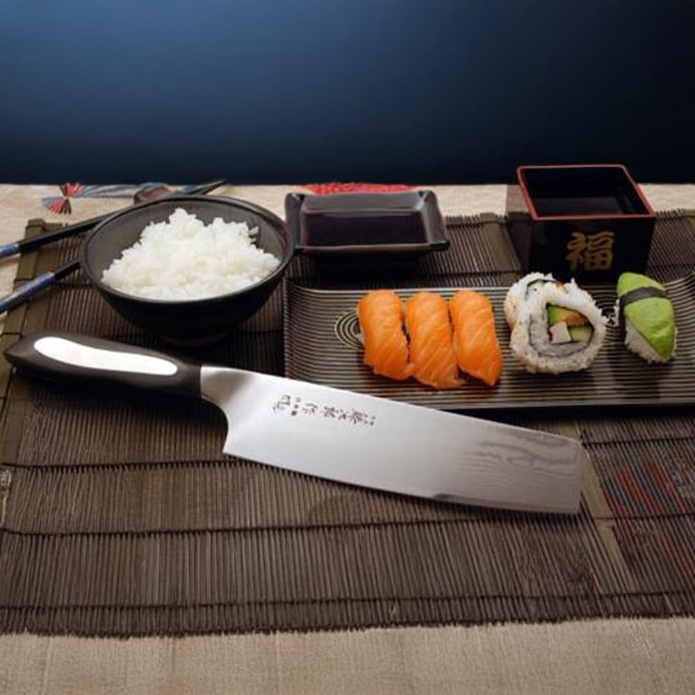 TOJIRO Flash grosses damaszener NAKIRI 63-Lagen DAMAST