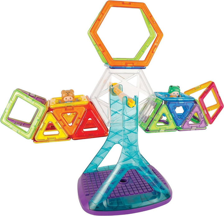 Magformers Carnival Plus 48-Piece Magnetic Construction Set. Makes Fairground Rides with Magnetic Pi