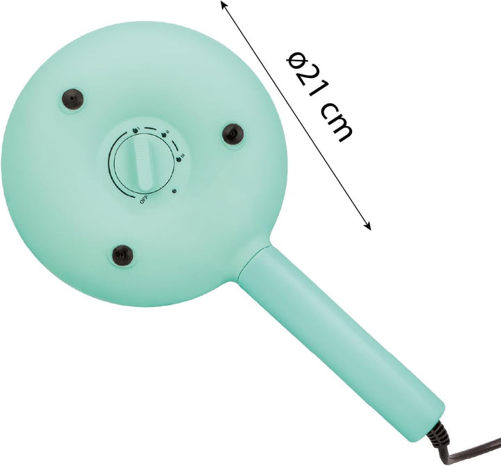 Jocca Crepes Maker Türkis | 21 cm Durchmesser | 600W | 3 Temperaturstufen | Ergonomischer Griff
