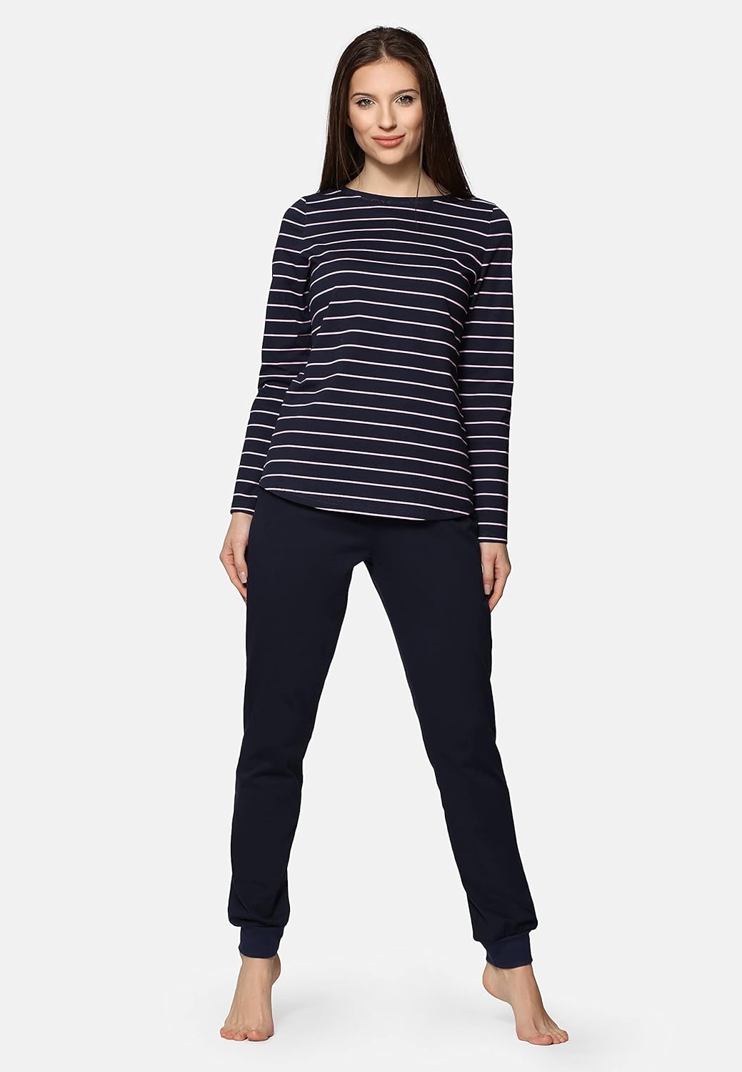 Bellivalini Damen Schlafanzug BLV50-166 S Navy Rosa, S Navy Rosa