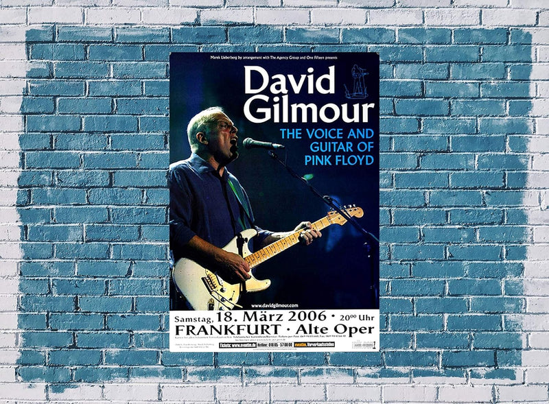 David Gilmour - On An Island, Frankfurt 2006 » Konzertplakat/Premium Poster | Live Konzert Veranstal