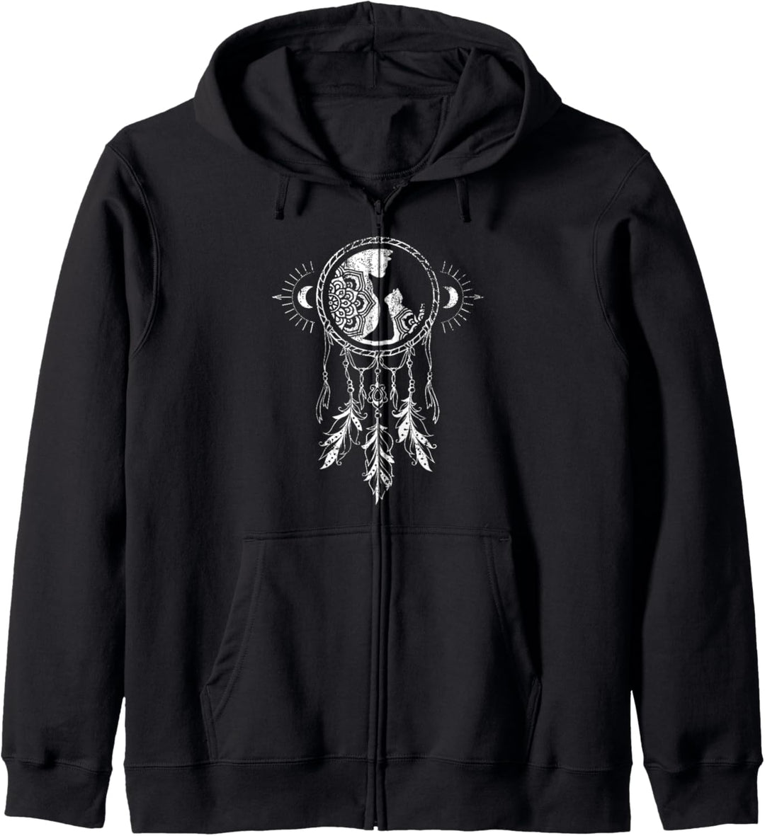 Mandala Cats, Traumfänger Kapuzenjacke