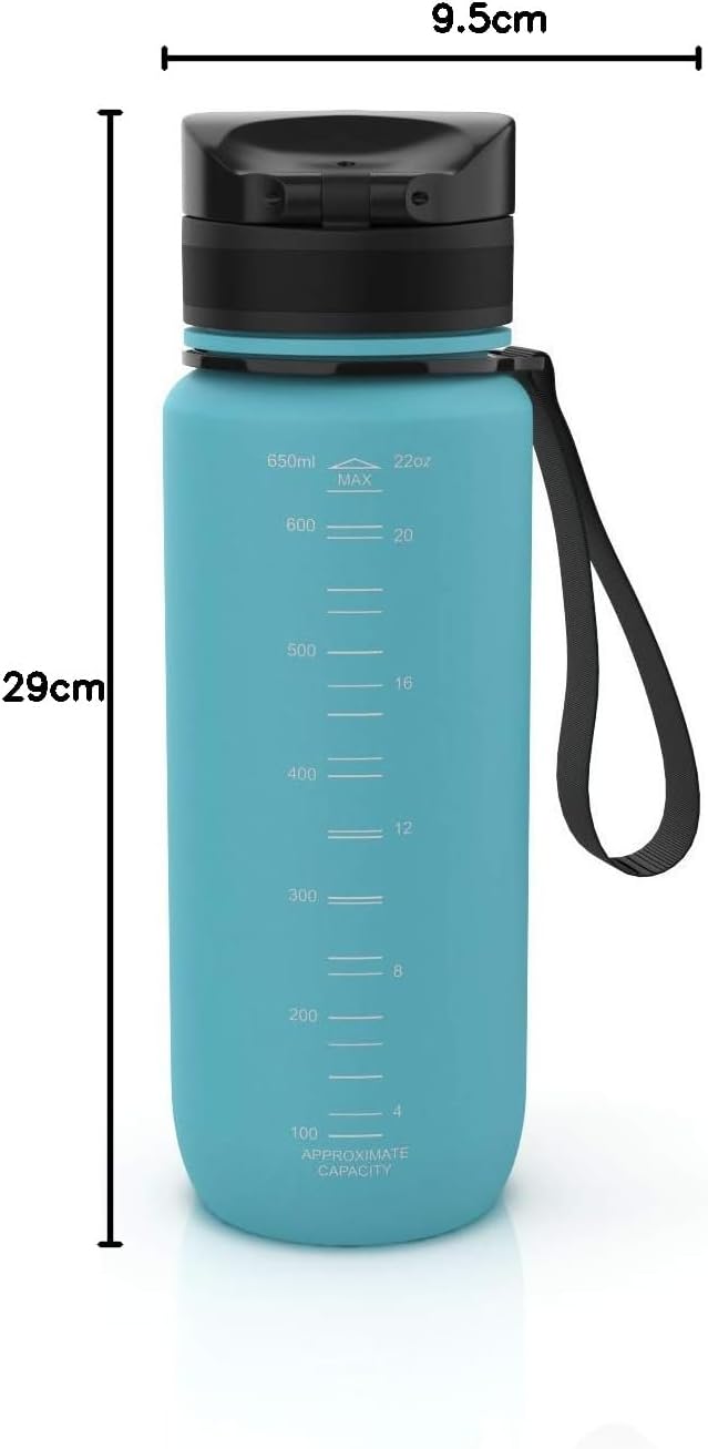 Trinkflasche 350ml I 650ml I 1L I 1,5L für Sport, Outdoor, Schule, Fitness &amp; Kinder - Wasserflasche