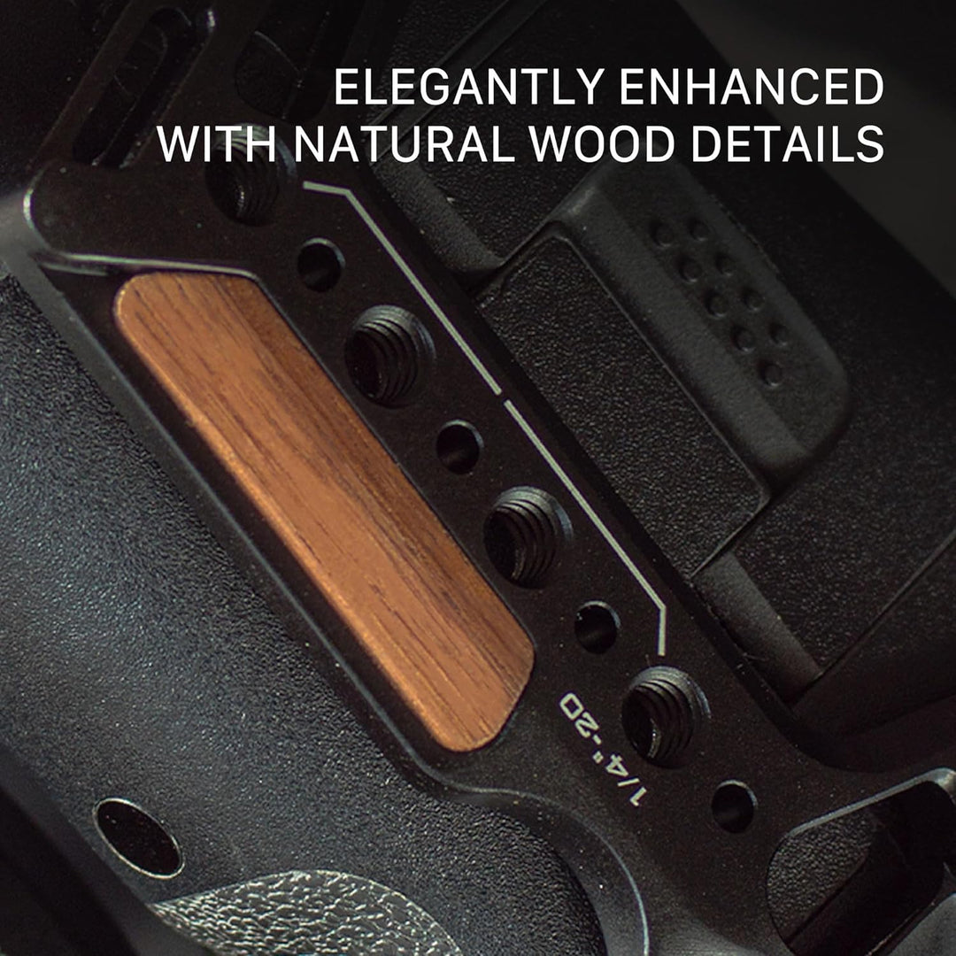 Tilta Kamerakäfig kompatibel mit Canon R5/R6 Kit A V2, mit Schnellverschluss-Griff, Schwarz TA-T22-A