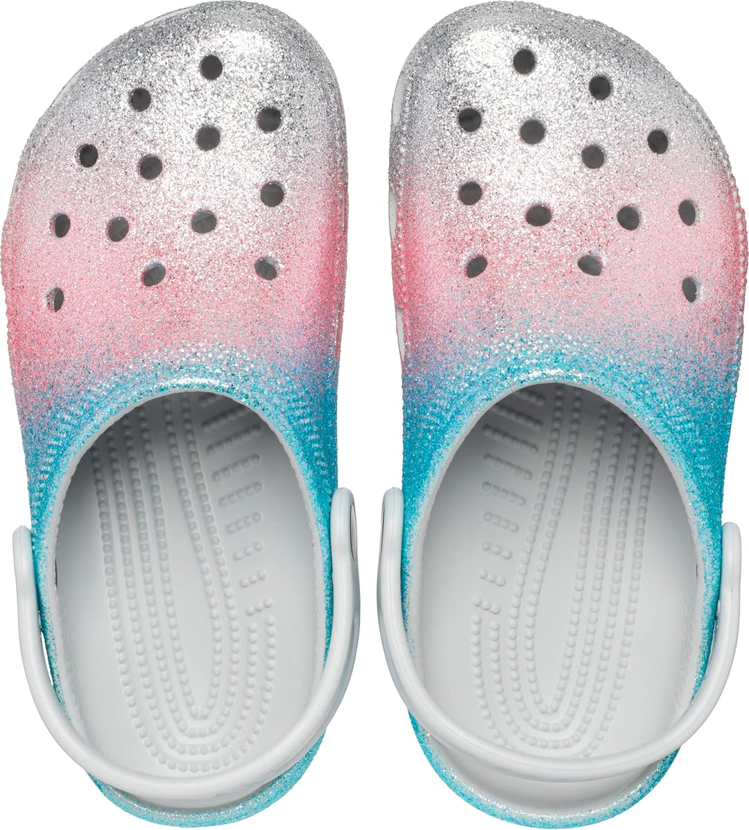 Crocs Unisex Kinder Classic Glitter Clog T Holzschuh 19/20 EU Shimmer Multi, 19/20 EU Shimmer Multi