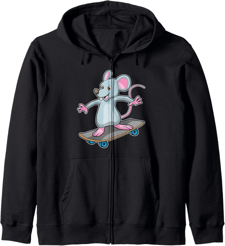 Maus Skater Skateboard Sport Kapuzenjacke