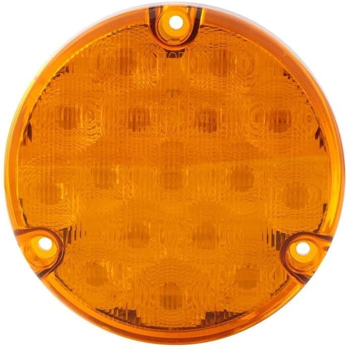 HELLA - Blinkleuchte - LED - 12/24V - Einbau/geschraubt - Lichtscheibenfarbe: gelb - Kabel: 200mm -