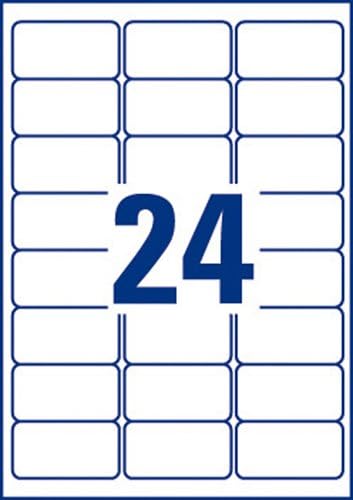 Avery L7159-40 Etiketten, 63,5 x 33,9 mm, Weiss