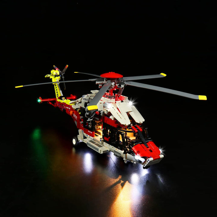 Led Licht Set für Lego 42145 Technic Airbus H175 Rettungshubschrauber, Led Beleuchtungs Set für Lego