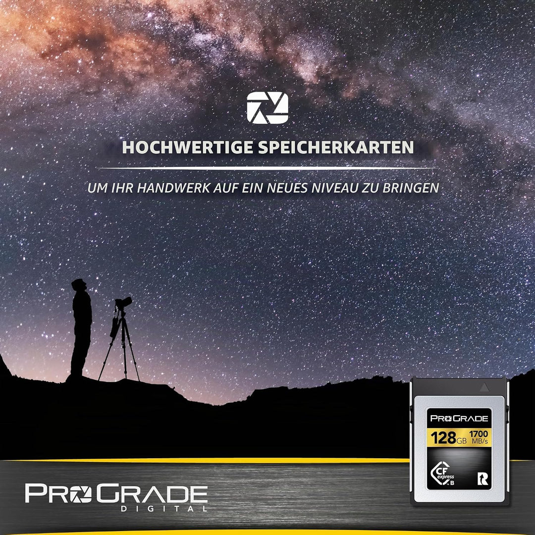 ProGrade Digital 128 GB CFexpress Typ B Speicherkarte (Gold) 128GB, 128GB