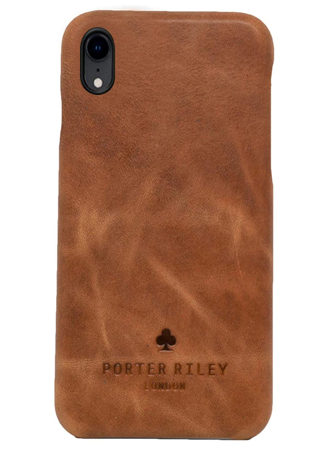 Porter Riley - Lederhülle für iPhone XR. Premium Ultra Dünn Echtleder Cover/Ledertasche/Backcover ko