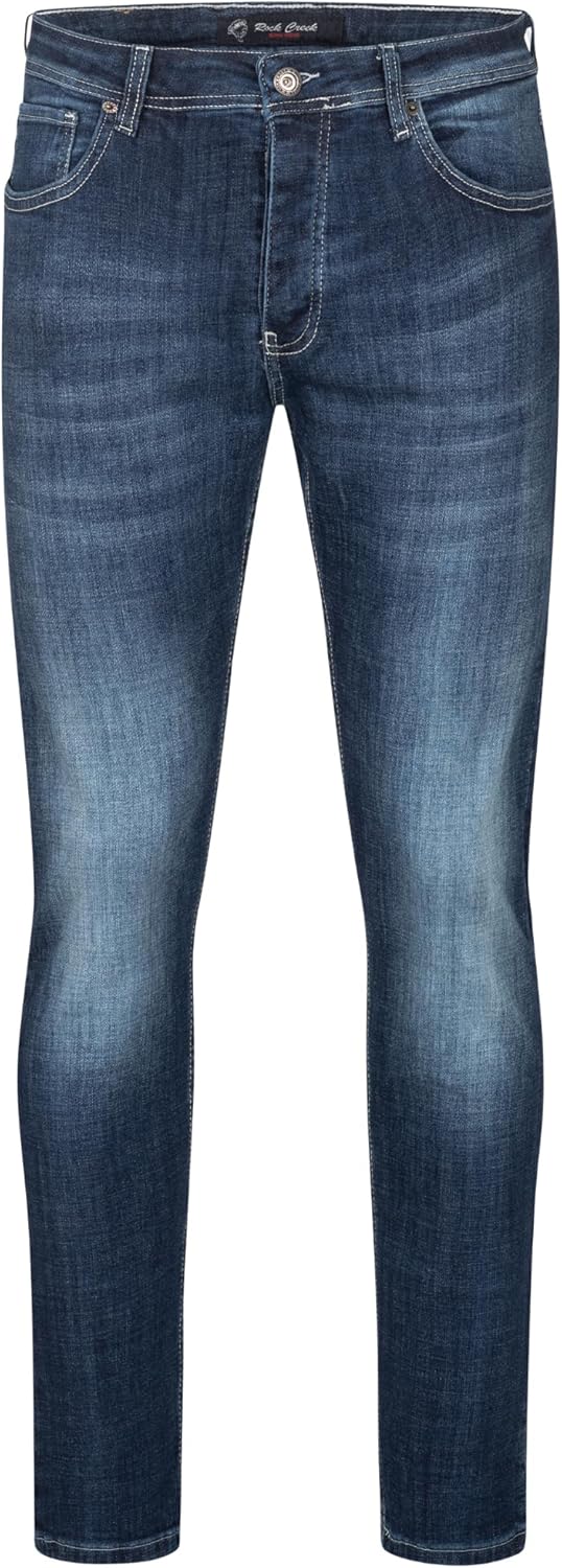 Rock Creek Herren Designer Jeans Denim Blau Hose Herrenjeans RC-2098 W29-W44 29W / 30L Rc-2411-blau,