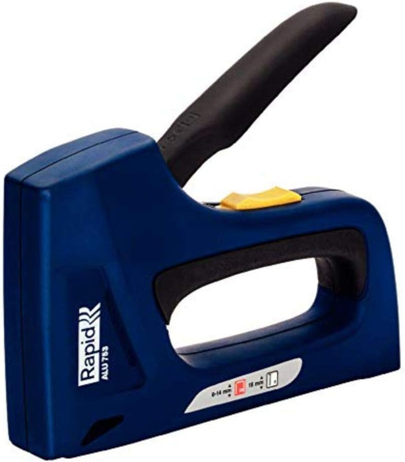 Rapid Handtacker ALU753, Tacker für Holz und Stoffe, Robust, Aluminium, für Klammern Typ 53, 6-14mm